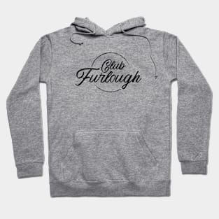 Club Furlough | Black Print Hoodie